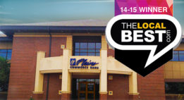 Plains Commerce Bank branch with a local best logo in front