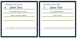 Example of Restrictive Endorsement